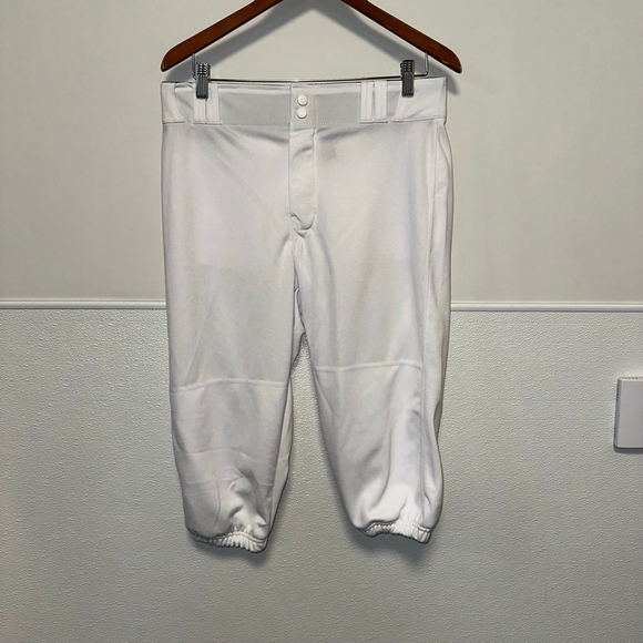 Men's Wearcog Baseball Knicker Pants White Size Medium NEW NWT Softball - Picture 1 of 11